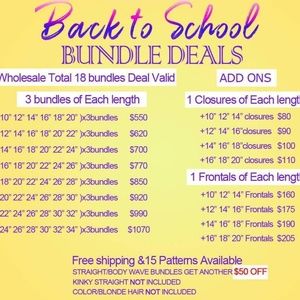 Hair and lash vendor